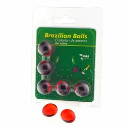 Taloka Brazilske Kuglice Intimni Gel 5kom Aroma Jagode i Šampanjca