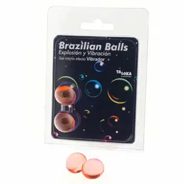 Taloka Duo Brazilian Balls with Vibrating Effect - Exciting Massage Gel