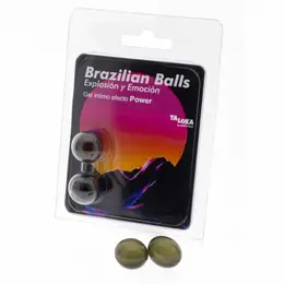 Taloka Power Effect Brazilske Aroma Kuglice za Masažu 2 kom Lubrikantni Gel