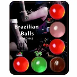 Secretplay Brazilian aroma kuglice za masažu 6 pakovanje - Mirisni set za podmazivanje