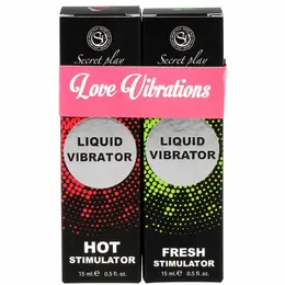 Secret Play Liquid Vibrator Duo Set - Topli i svezi efekat 2x15ml Vegan
