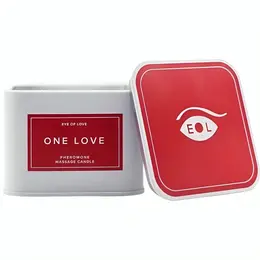 Eye of Love One Love masažna sveća 150ml – aroma citrusne ruže i jasmina