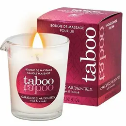 RUF Taboo masažna sveća za njega – aroma paprati, 60g, prirodna ulja