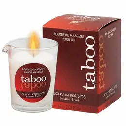 RUF Taboo masažna sveća aroma divljeg lišaja 60g – prirodno ulje za muškarce
