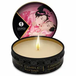 Shunga Mini Caress by Candlelight masažna sveća miris ruže 30ml