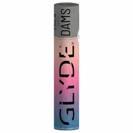 GLYDE Sheer Glyde Latex Barrier Sheet Cola Scent 25x15cm 4-Pack