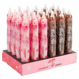 Secret Play Body Pen Display 24 Flavored Edible Drawing Pens Set