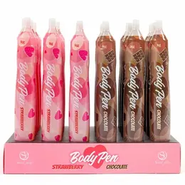 Secret Play Body Pen Display 24 Flavored Edible Drawing Pens Set