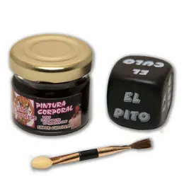 Diablo Picante set boje za telo čokolada sa četkicom i kockicom, jestivo 50g