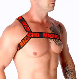 MACHO Roman pojas crveni S/M – podesivi elastični modni dodatak