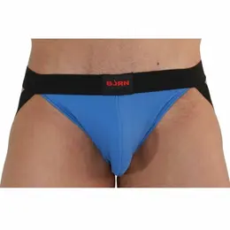 BURN Jockstrap 008 Blue/Black S - Prozračan atletski dizajn