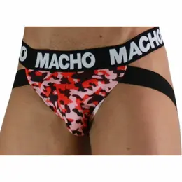 MACHO MX28MR Jockstrap Military Red Veličina L - Lycra udobno pristajanje