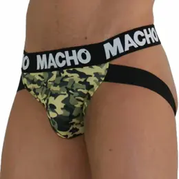 MACHO MX28MV Jockstrap Military Green XL - Anatomsko potporno pristajanje