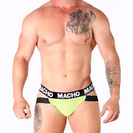 MACHO MX28FA Atletski Jockstrap Žuta M - Prozračna Likra Podrška