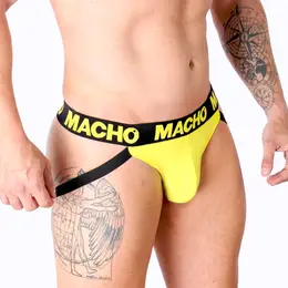 MACHO MX25A Likra Jockstrap Žuta XL - Otvorena Leđa, Sportski Dizajn