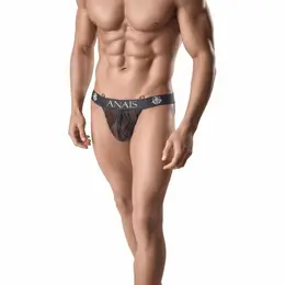 Anais Men Ares Jock Strap III 2XL Black - Tailored Mesh Athletic Brief