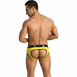 Anais Men Tokio Jock Bikini S Yellow Modal Open-Back Briefs