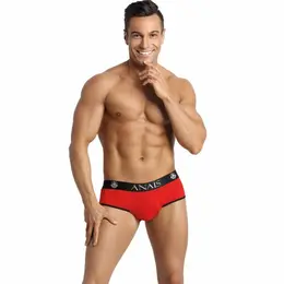 Anais Men Soul Jock Bikini L Red Microfiber Open-Back Briefs