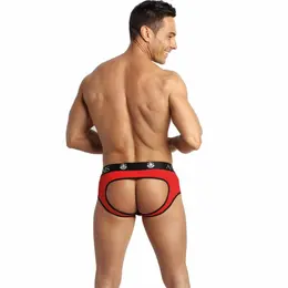 ANAIS Men Soul Jock Bikini S Red Microfiber Open Back Briefs