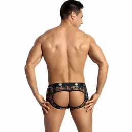 Anais Men Power Jock Bikini XL - Otvorena Leđa, Print Ruže i Lobanje
