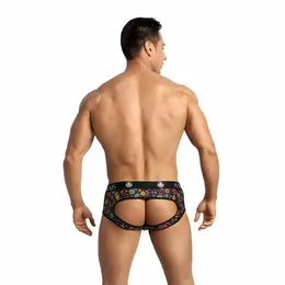 ANAIS MEN Mexico Jock Bikini L - Cvetni Print, Otvorena Leđa, Meka Modal