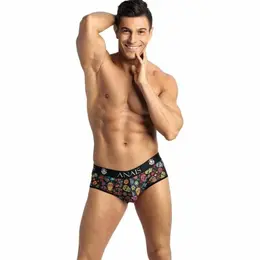 Anais Men Mexico Jock Bikini S - Floral Print, Open Back, Modal Blend