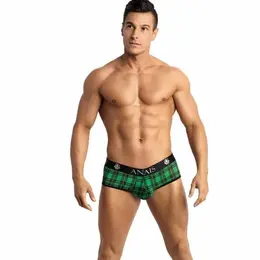 Anais Men Magic Jock Bikini L - Green & Black Lycra Briefs