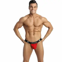 ANAIS MEN Brave Jockstrap Red Lace M - Floral Pattern, Comfort Fit