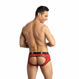 ANAIS MEN Brave Jock Bikini M Red Lace Open Back Comfortable Fit
