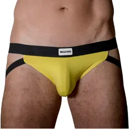 Macho MX22A Yellow Jacket Jockstrap L/XL - Anatomical Lycra System