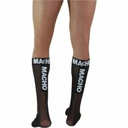 Macho Tanke Čarape Crne One Size - Poluprovidne, Ergonomski Dizajn