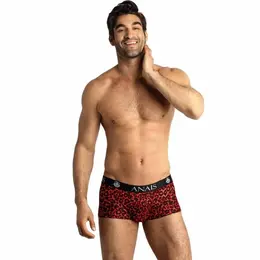 Anais Men Tribal Boxer XL - Sporty Fit, Red Animal Print Microfiber