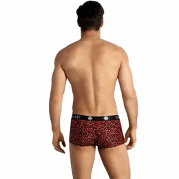 Anais Men Tribal Boxer XL - Sporty Fit, Red Animal Print Microfiber