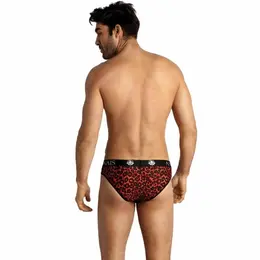 ANAIS MEN Tribal Slip XL Crveni Mikrofiber Animal Print Gaćice