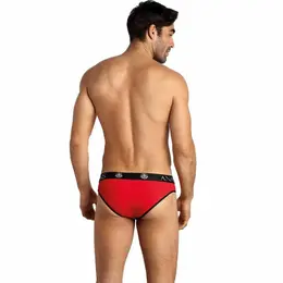 ANAIS Men SOUL Slip M Crveno-Crni Mikrofiber Udobne Gaćice