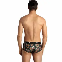 ANAIS MEN Power Brief XL Rose & Skull Print Sporty Cut Underwear