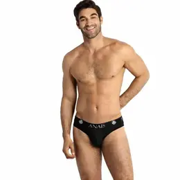 ANAIS MEN Eros Slip L - Black Tulle Men’s Briefs, Wide Waistband