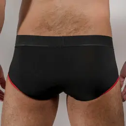 Macho MS24R Classic Briefs Tamno crveni XL - Prozračna likra udobnost