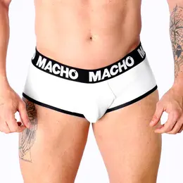 Macho MS30BL Classic Briefs Beli L - Prozračna likra udoban kroj