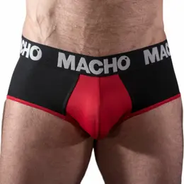 Macho MS26N Men's Briefs Black/Red XL - Breathable Lycra Comfort