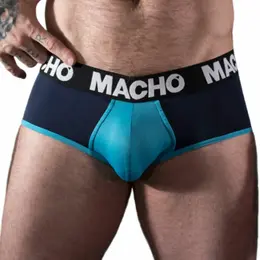 MACHO MS26A Men's Classic Blue Slip L - Breathable Lycra Comfort