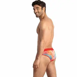 ANAIS MEN Falcon Slip XL - Banana print likra gaćice, široki pojas