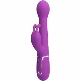 Pretty Love Dejon 3-u-1 Višenamenski Rabbit Vibrator Ljubičasti Silikon