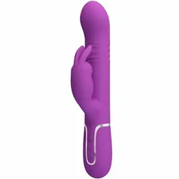 Pretty Love Coale 4-in-1 Silicone Intimate Machine Purple USB Rechargeable