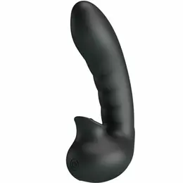 Pretty Love Hobgoblin Black Finger Device 12 Modes Rechargeable Silicone