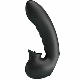 Pretty Love Hobgoblin Black Finger Device 12 Modes Rechargeable Silicone