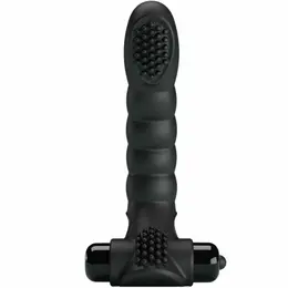 Pretty Love Alexander Black Finger Device 10 Modes Silicone Compact