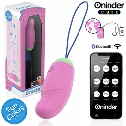 ONINDER CUTE 360° Silikonsko Pametno Intimno Jaje - Aplikacija i USB, Višebojno