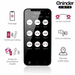 ONINDER CUTE Buddy Intimate Device App-Controlled Pink-Yellow 12.5cm