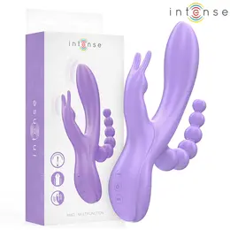 INTENSE MIKO Triple System Vibrator Purple, 7 Modes, Waterproof, USB